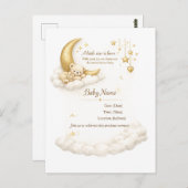 Elegant Baby Shower Invitation Briefkaart (Voorkant / Achterkant)