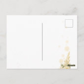 Elegant Baby Shower Invitation Briefkaart (Achterkant)