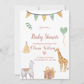 Elegant Baby shower Invitation – Genderneutraal Kaart