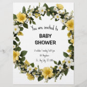 Elegant Baby Shower Invitation Kaart (Voorkant)