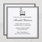 Elegant Baby shower Invitation Kaart (Voorkant / Achterkant)