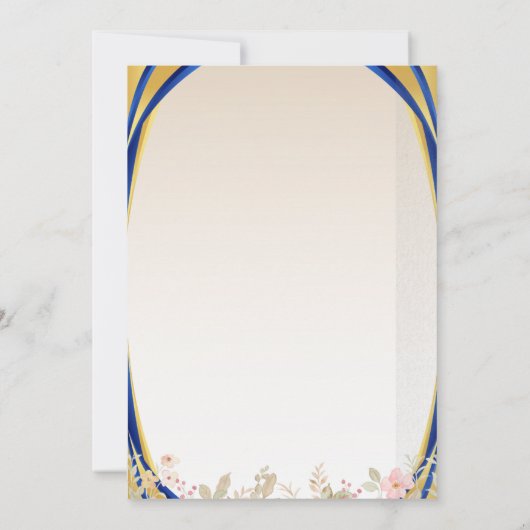 Elegant Baby Shower Invitation | Modern Minimalist Kaart (Achterkant)