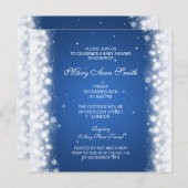 Elegant Baby Shower Magic Sparkle Blue Kaart (Voorkant / Achterkant)