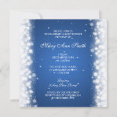 Elegant Baby Shower Magic Sparkle Blue Kaart (Voorkant)