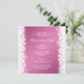 Elegant Baby shower Magic Sparkle Roze Kaart (Staand voorkant)