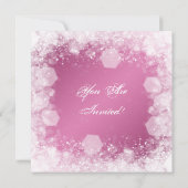 Elegant Baby shower Night Sparkle Pink Kaart (Achterkant)