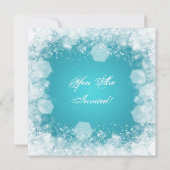 Elegant Baby shower Night Sparkle Turquoise Kaart (Achterkant)