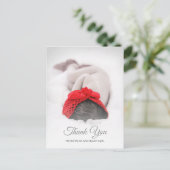 Elegant Baby shower pasgeboren foto Dank u Briefkaart (Staand voorkant)