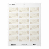 Elegant baby shower retouradres schelpvormig label (Full Sheet)