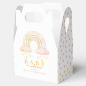 Elegant Baby shower roze grillige regenboog Boho Bedankdoosjes (Geopend)