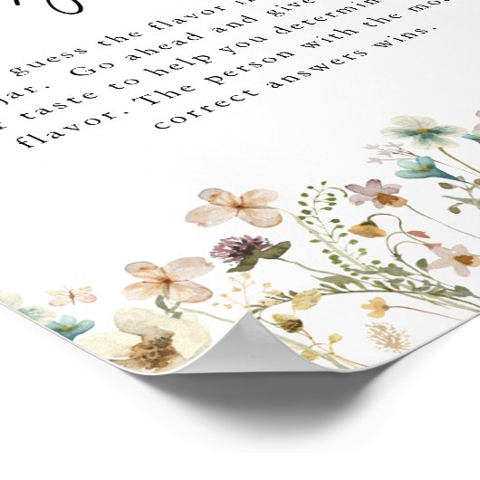 Elegant Baby shower Sign. Poster (Hoek)