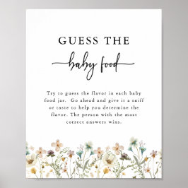 Elegant Baby shower Sign. Poster