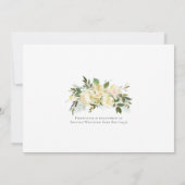 Elegant Baby shower Sprinkle White Roses Floral Kaart (Achterkant)