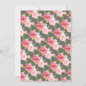 Elegant Baby shower Tea Uitnodiging (Achterkant)