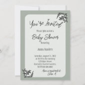 Elegant Baby shower Uitnodiging - 1 Samuel 1:27 (Achterkant)