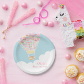 Elegant Baby shower voor hot-luchtballonnen Papieren Bordje (Feest)