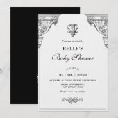 Elegant baby shower voor renaissancearchitectuur kaart (Voorkant / Achterkant)