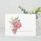 Elegant Baby shower vult uitnodiging in (Staand voorkant)