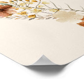 Elegant Baby shower WelkomstPoster Poster (Hoek)