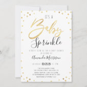 Elegant baby sprinkle baby shower kaart (Voorkant)