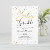 Elegant baby sprinkle baby shower kaart (Staand voorkant)