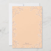 Elegant Baby's Breath Lila Periwinkle Wedding Kaart (Achterkant)