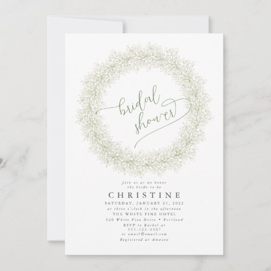 Elegant Baby's grote Vrijgezellenfeest Kaart (Voorkant)