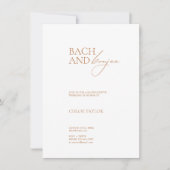 Elegant Bach en Boujee Bachelorette Weekend Kaart (Voorkant)