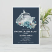 Elegant Bachelorette Party Cruise Ship Kaart (Staand voorkant)