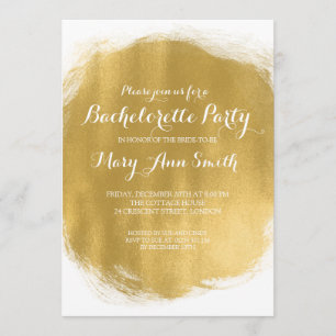 Elegant Bachelorette Party Gold Paint Kijk uit Kaart