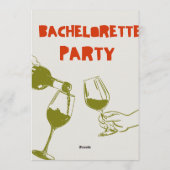 Elegant Bachelorette Weekend Invitation for Bride Kaart (Achterkant)