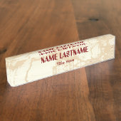 Elegant background custom name naambordje (Zijkant)