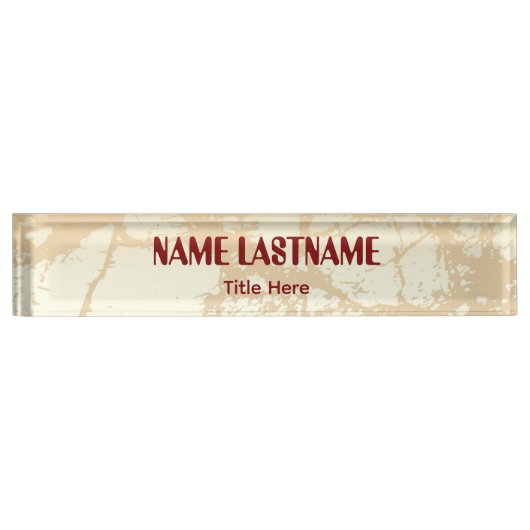 Elegant background custom name naambordje (Voorkant)