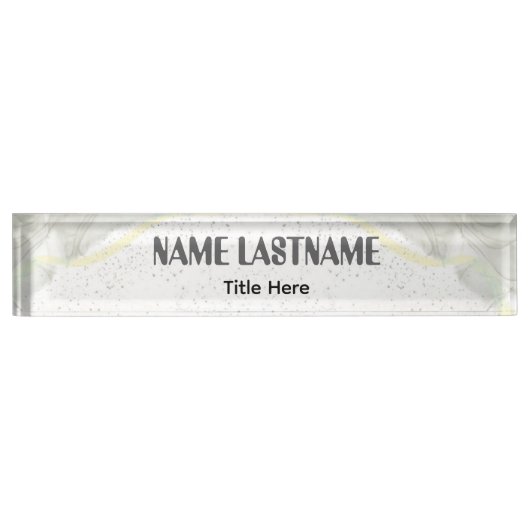 Elegant background custom name naambordje (Voorkant)