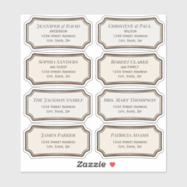 Elegant  badge CC0898 Guest adress labels