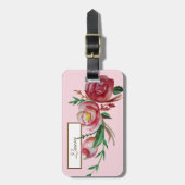 Elegant Bagagelabel met lederriem (Voorkant verticaal)