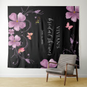 Elegant Baho Hij geeft me vlinders Vrijgezellenfee Wandkleed (In Situ (horizontaal))