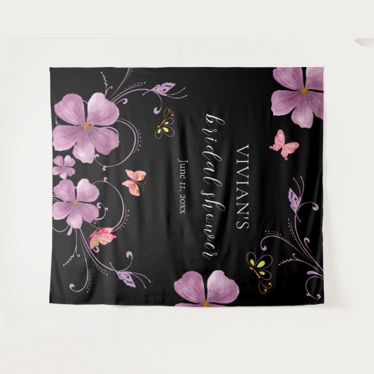 Elegant Baho Hij geeft me vlinders Vrijgezellenfee Wandkleed (Voorkant (horizontaal))