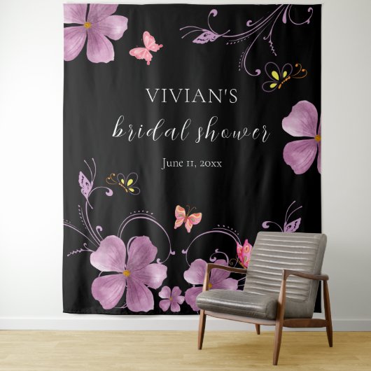 Elegant Baho Hij geeft me vlinders Vrijgezellenfee Wandkleed (In situ)