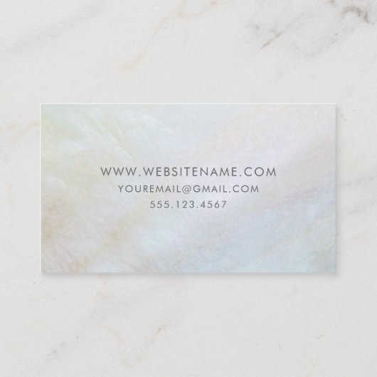 Elegant Baker Wedding Cake Visitekaartje (Achterkant)