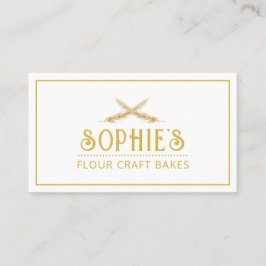 Elegant Baker's Logo Gold Typografie Visitekaartje