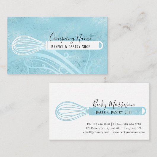 Elegant Bakery | Bakkerij Visitekaartje (Voorkant / Achterkant)
