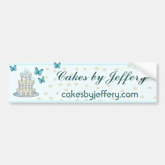 Elegant Bakery Bumpersticker (Voorkant)