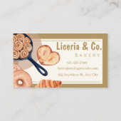 Elegant Bakery Business Card – Custom Contact Card Visitekaartje (Achterkant)