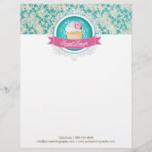 Elegant Bakery Letterhead Gepersonaliseerd Briefhoofd (Voorkant)