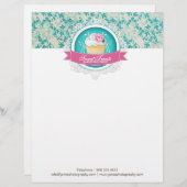 Elegant Bakery Letterhead Gepersonaliseerd Briefhoofd (Voorkant / Achterkant)