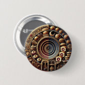 Elegant bakken ronde button 5,7 cm (Voorkant /achterkant)