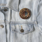 Elegant bakken ronde button 5,7 cm (In situ)