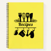 Elegant bakkerij - Lemon - gele recepten Notitieboek (Voorkant)
