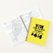 Elegant bakkerij - Lemon - gele recepten Notitieboek (Binnen)